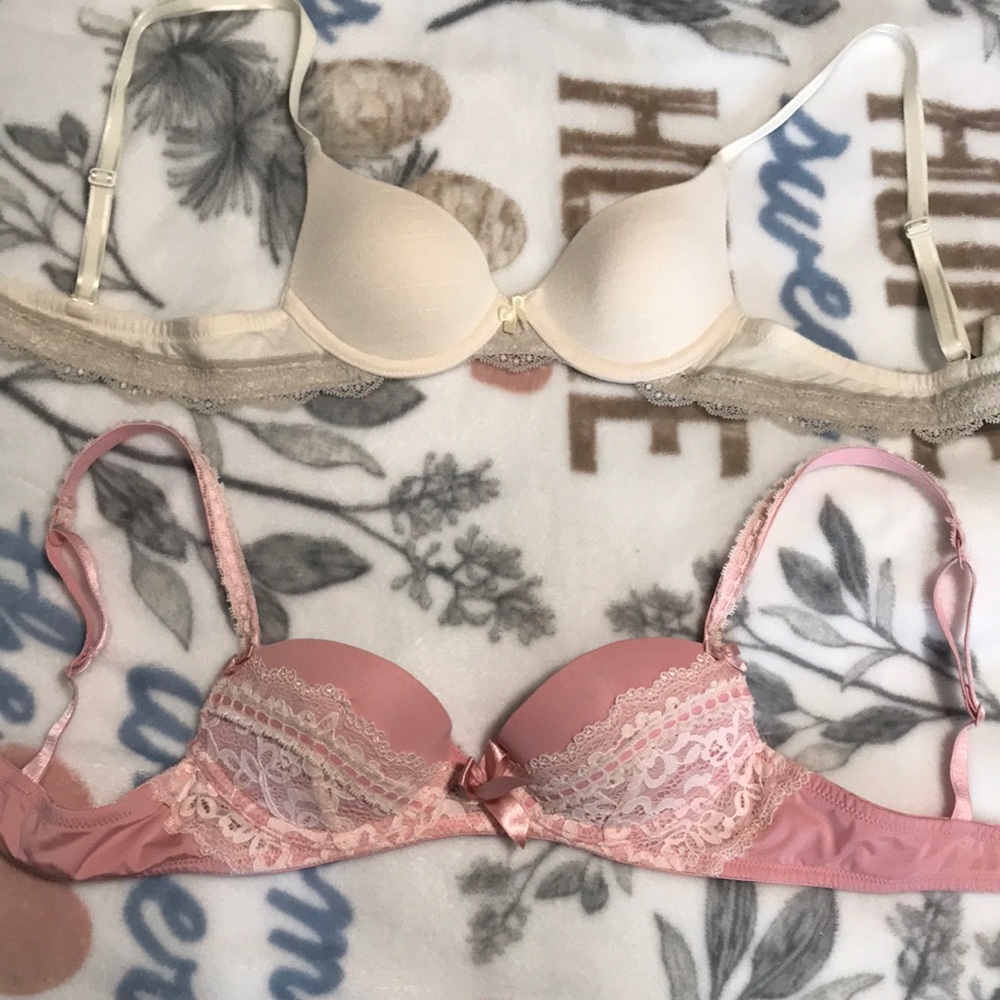 2 Padded underwire bras, push up bra